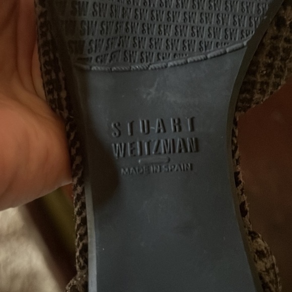 8.5 Stuart Weizmann plaid pointed toe flats - Picture 4 of 4